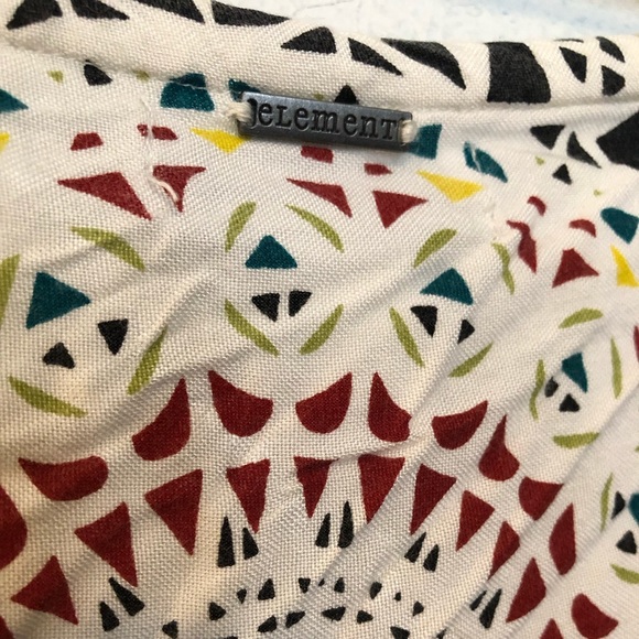 Element Maxi dress. Cream with bursts of colour. Size M-fits like a S. - Picture 11 of 13